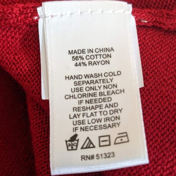 CeCe Really Red 3/4 Sleeve Cut-Out Bows Crewneck Sweater - size 2X NWT - Picture 10 of 10